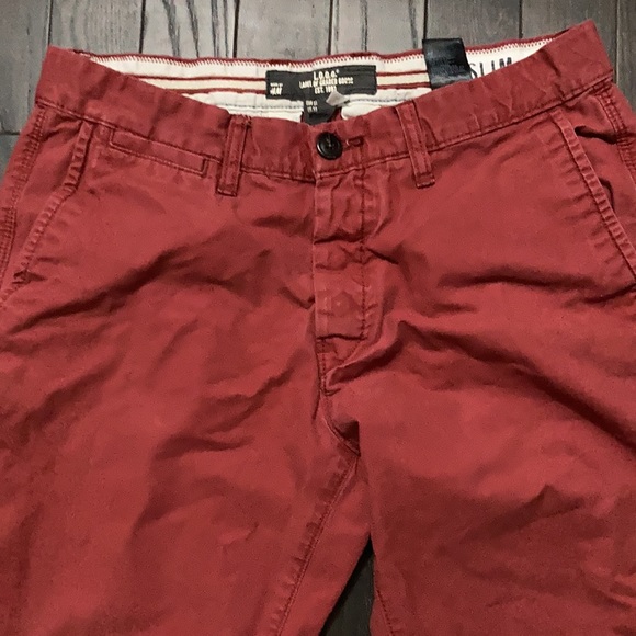 H&M Maroon Slim Chinos 33/32 - Picture 5 of 12